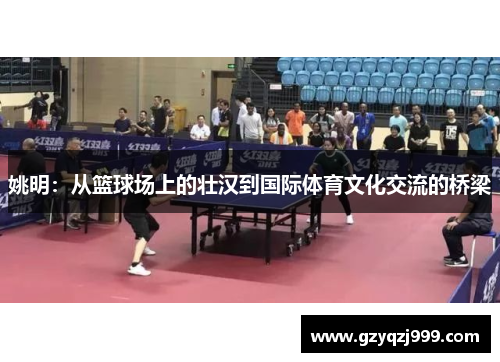 姚明：从篮球场上的壮汉到国际体育文化交流的桥梁